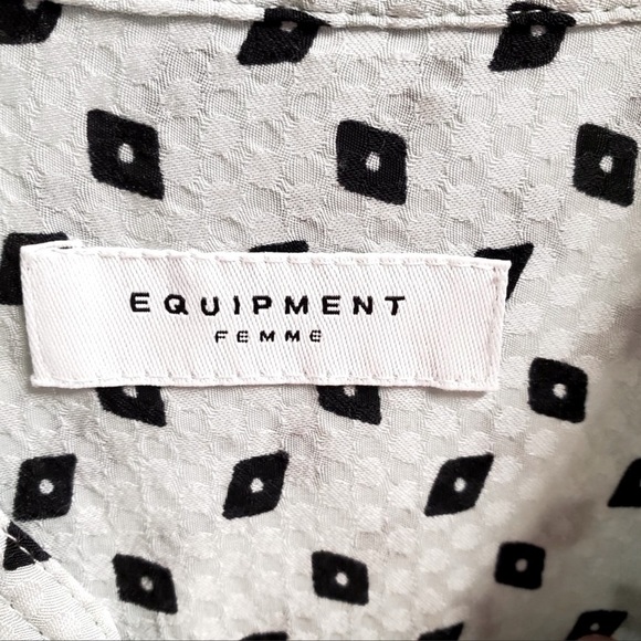 Equipment Absalone dress sz 4/Sm Mod Sheath Silky Preppy Mini MIDI Floral Dress - Picture 5 of 11